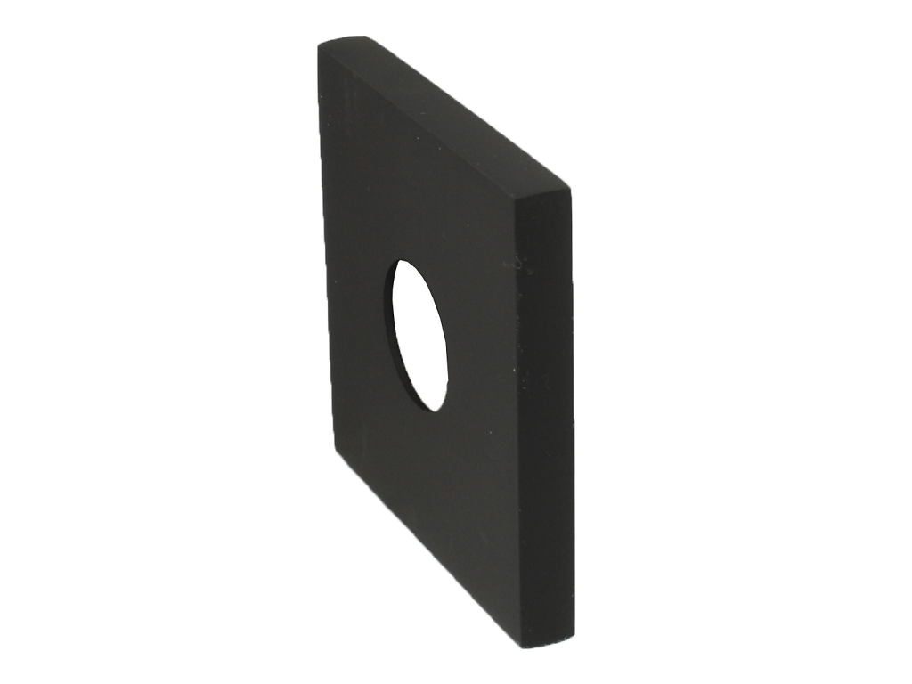 Rosetta Quadra 276 d.50x50x5h AISI304 Nero Opaco  Fimet Maniglie - immagine 2